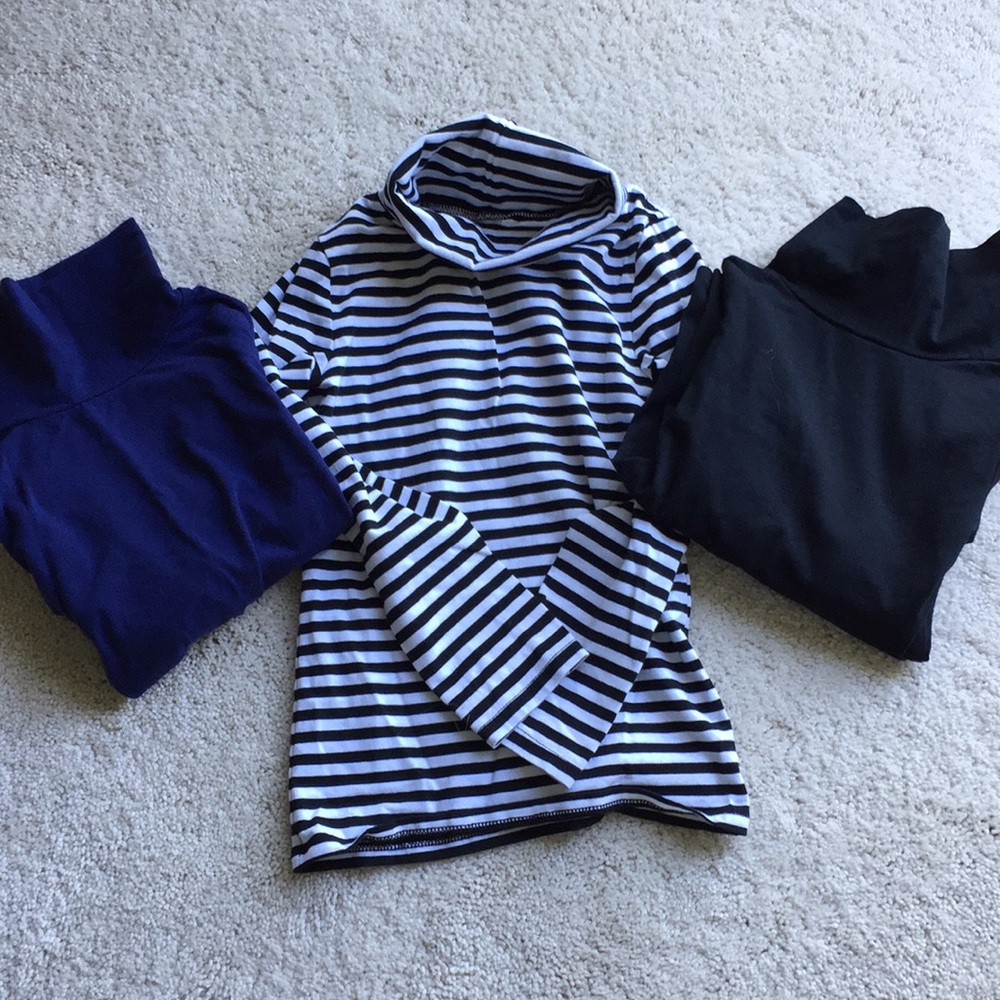 Set of three new kids turtlenecks